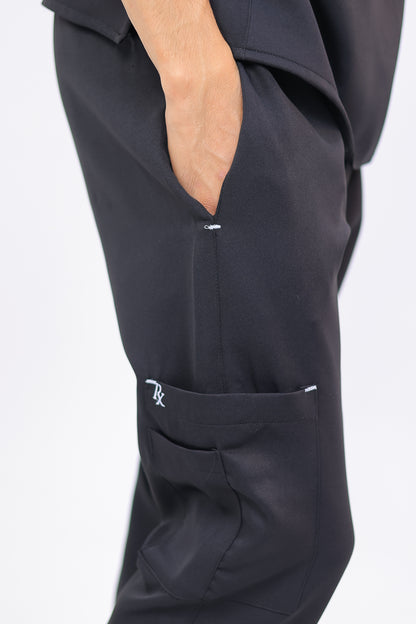 Boxy fit Half-collar scrub